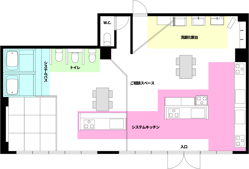 京阪ホーム東大阪ショールーム平面図